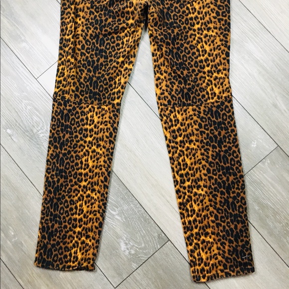 LIP SERVICE Vintage 90’s Leopard Print Punk 80’s Hair Metal Jeans~RARE FIND - Picture 3 of 16